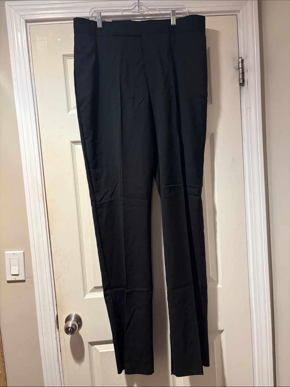 Men's Classic Black Tuxedo Pant 38W Unhemmed
